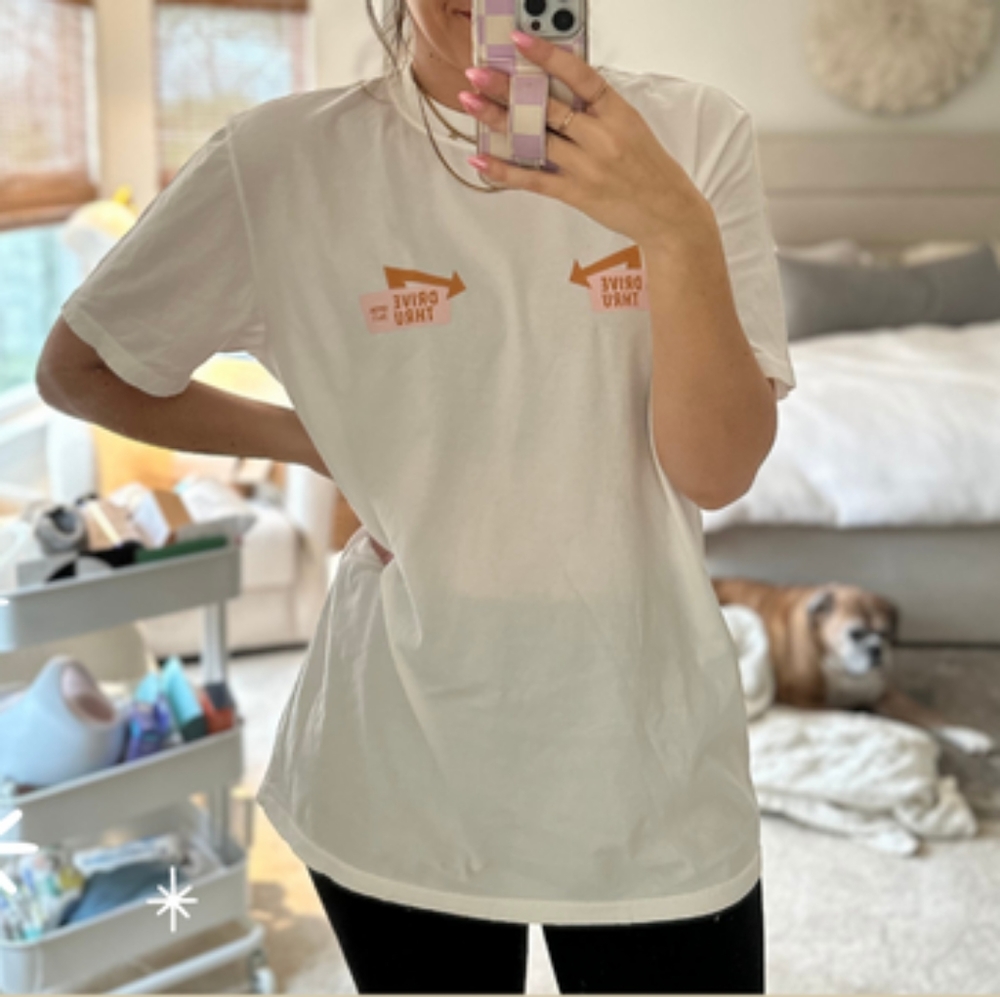 Karrie Locher drive thru lightweight tee small/medium